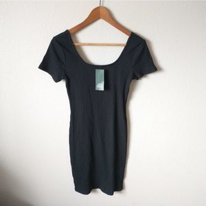 5 For $25 | NWT | Wild Fable Junior's Ribbed T-shirt Dress in Black | M